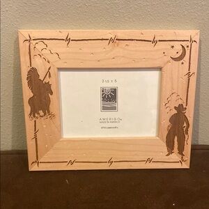 Tan Western-Themed Picture Frame